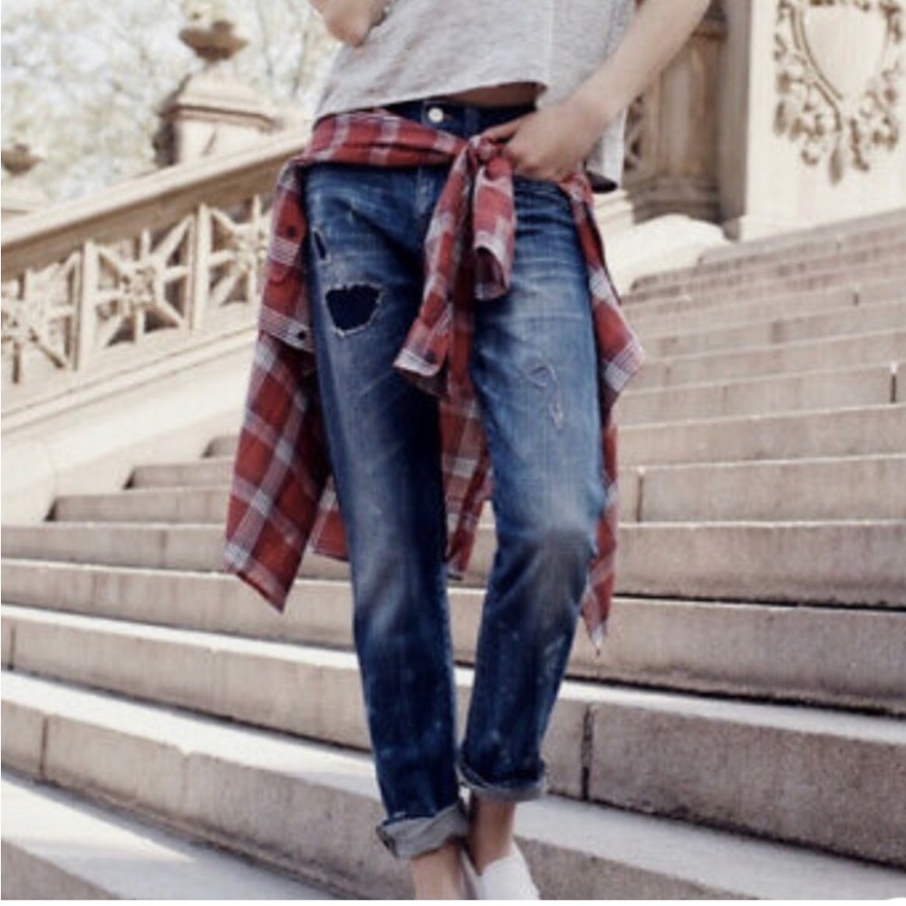 Madewell Slim BoyJean 26 Distressed